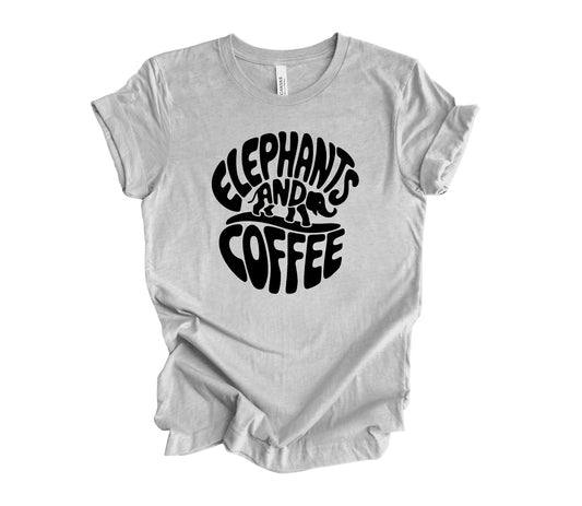 Elephants and Coffee Tee