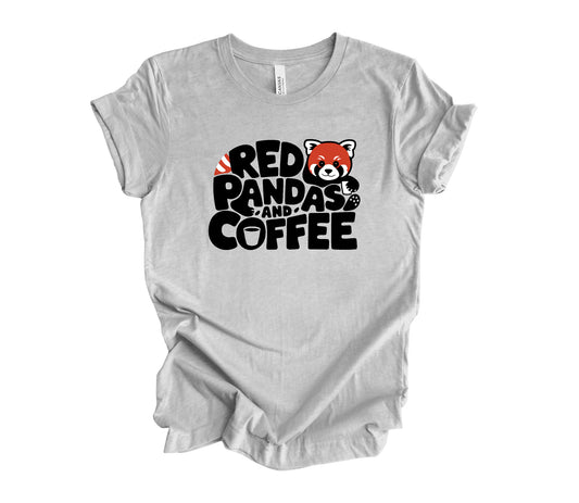 Red Pandas and Coffee Tee